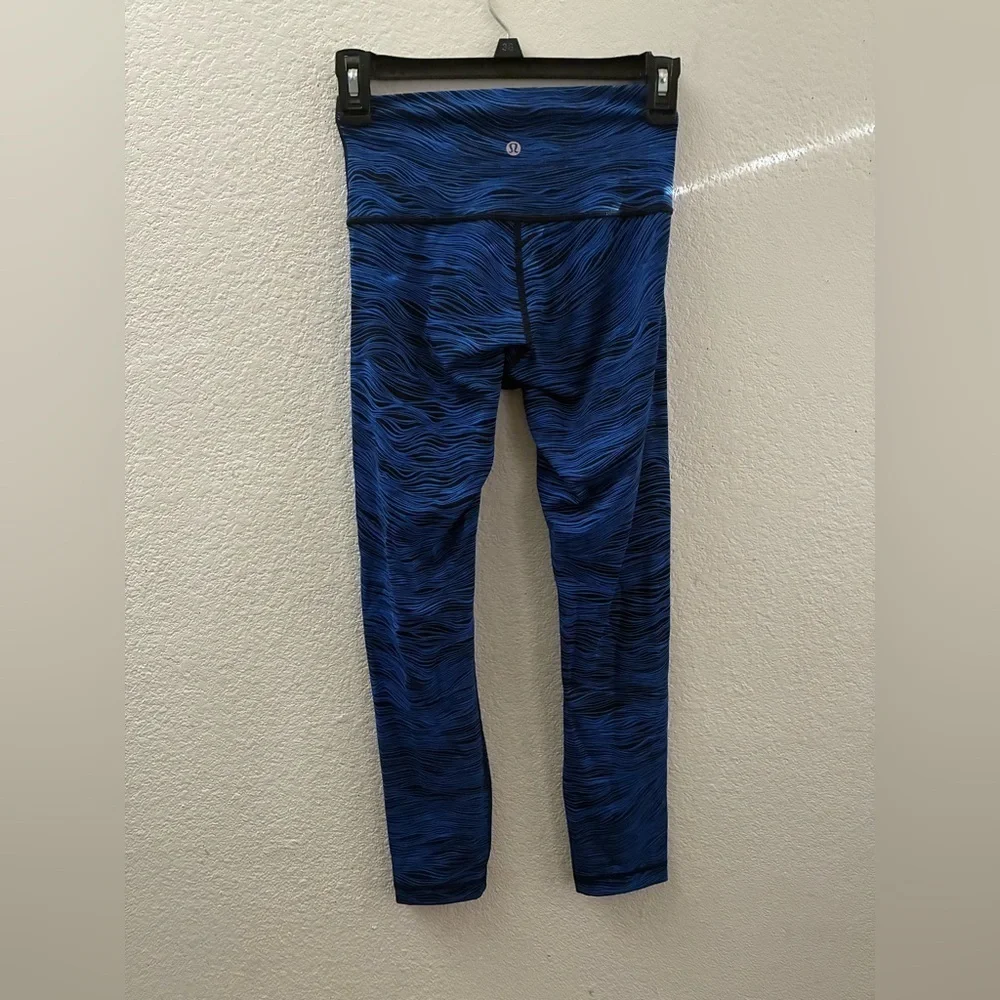 Lululemon High Times Pant Full-On Luxtreme Blue Black Zebra 4